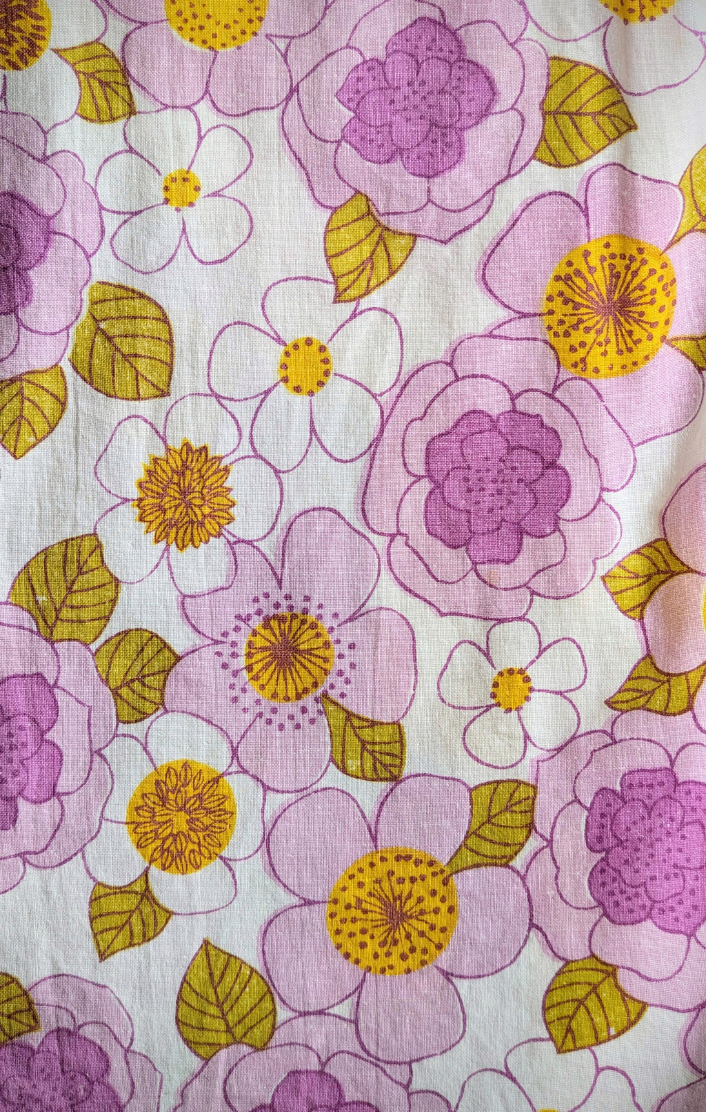 1970s Classic Cut Unisex Upcycled Cotton Button-up Shirt – Mauve Nostalgia (White & Purple / Size S) | First Gen Freedomfield