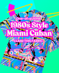 For Paul - Custom Made to Order 1980s Memphis Classic Cut Upcycled Cotton/Polyester Button-up Shirt – Miami Cuban (Multi / Size M) | Freedomfield